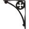 Ekena Millwork Crawley Wrought Iron Bracket, (Triple center brace), Antiqued Silver 2"W x 7 1/2"D x 10"H BKTM02X07X10TCRASV - alternate 7